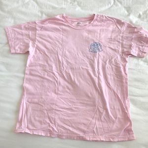 pink oversized obey shirt